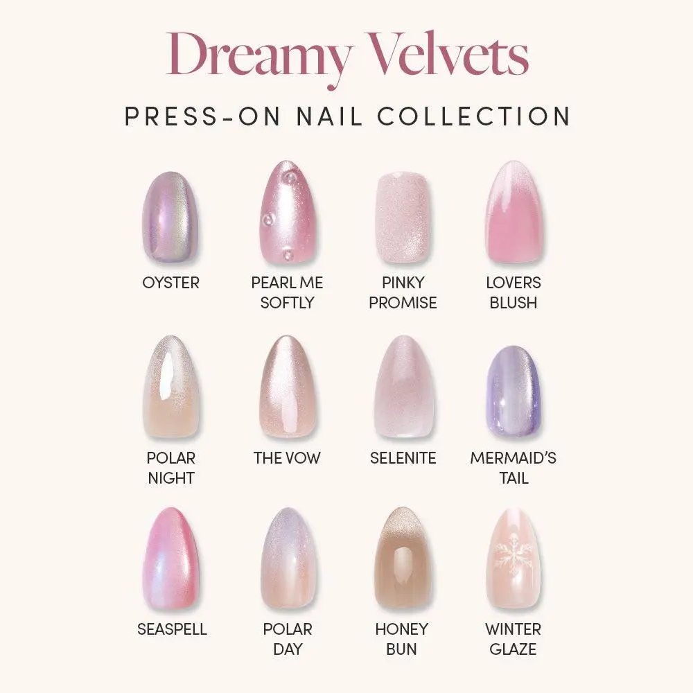 Glamnetic Dreamy Velvet Press-On Nail Collection