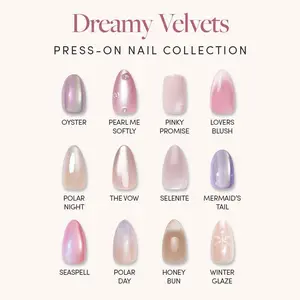 Glamnetic Dreamy Velvet Press-On Nail Collection