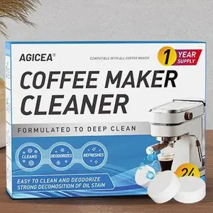 24-Pack Coffee Machine Cleaner Descaler Tablets - Deep Cleaning & Efficient Descaling for All Coffee Makers