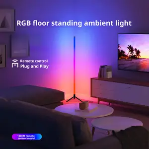 Colorful RGB Floor Lamp Stick Ambient Lighting Bedroom Corner Light Live Stream LED Gaming Room Mood Lights