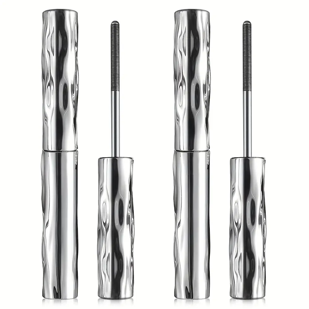 3-Pack Black Steel Tube Mascara, Fragrance Free Voluminous Lengthening Curling Formula, Precision Design for Natural Full Lashes, Makeup Products for Youth, Contains Neither Harmful Additives, Ideal for Parties & Holidays