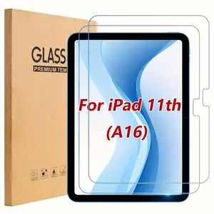 2-Pack Tempered Glass Screen Protector for iPad 11th/10th Gen A16/a3355/a3356, Ultra-Durable Smooth Surface, Anti-Fingerprint, Compatible with Apple Pencil, Tablet Protector