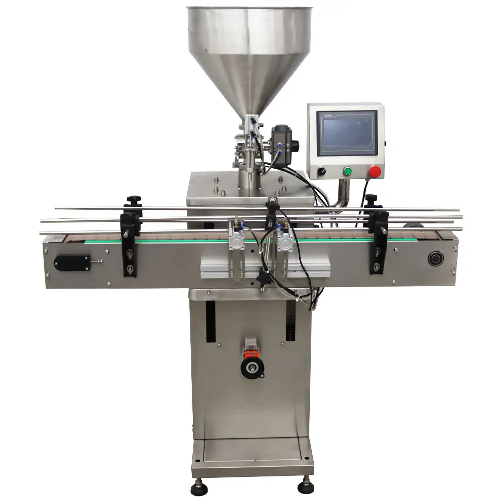YOKOMA Automatic Servo Paste Liquid Filling Machine Single Head 100-1000ml Water Milk Honey Cream Oil Detergent Filler Packing Machine 110V