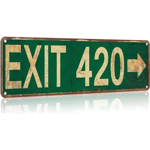 Street Sign Vintage Rustic Retro 4x16 inch Tin Sign