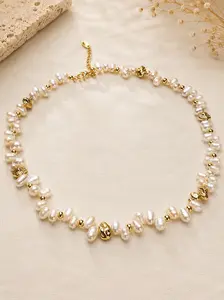 S925 Gold-Plated Pearl Necklace