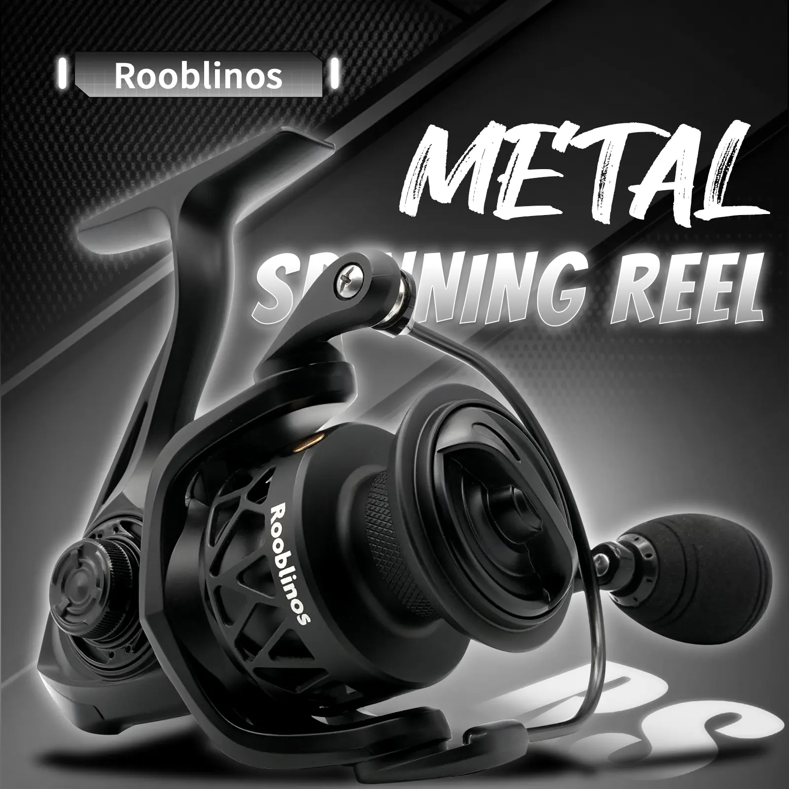 Rooblinos Fishing Reel Series Rs2000-5000, High-Speed Spinning Reels for Saltwater & Freshwater Fishing, Durable Design for All Anglers, Fishing Tackle, Outdoor Fishing Equipment