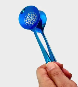 Blue Titanium and Stainless Steel Musical Spoon Set – Joy Vibes!