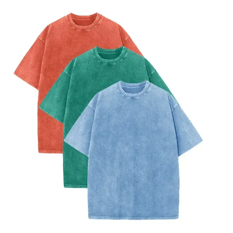 Men's Oversized Cotton T-Shirts Loose Fit Vintage Washed Tee Unisex Short Sleeve Casual Shirts Tops-Men's Summer Clothing