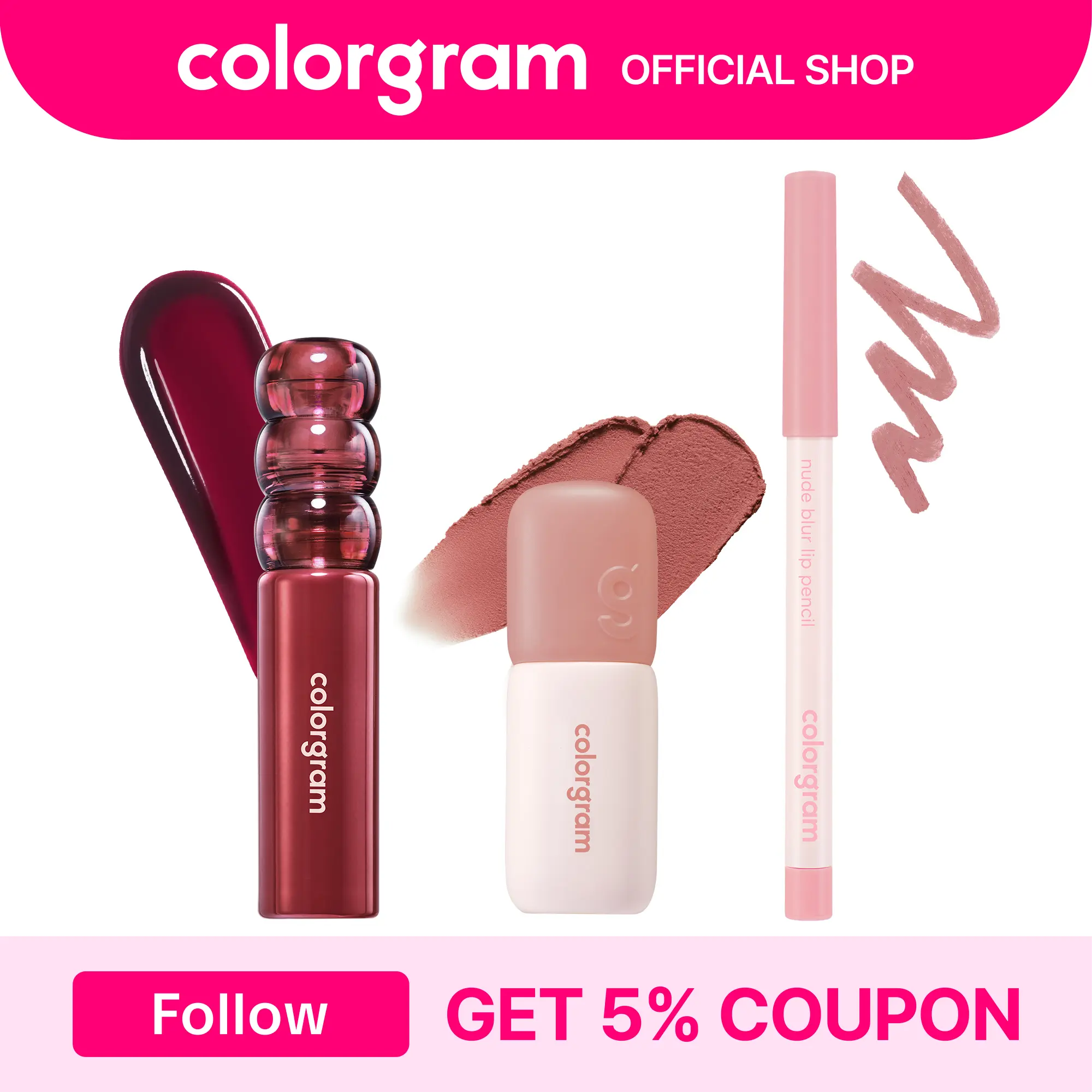 [NEW] COLORGRAM BUTTER & GLAZE TRIO | 3-Step Lip Combo for Blurred, Plump & Juicy Glass Shine Lips | Long-Lasting & Non-Sticky Shine | Korean Lip Makeup