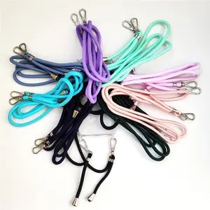 Dual Hook Crossbody Cord Lanyard For Mobile Phone Universal Adjustable Strap Bold 6mm Long Shoelace Clip Neck Hang Tether Rope Smartphone Cellphone