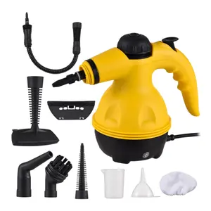 Pressurized Handheld Steam Cleaner,1 Count Multi-purpose Steamer for Home Use with 9 Attachments to remove Tough Stains on Car,Upholstery,Grout,Stovestop Handheld Steam Cleaning