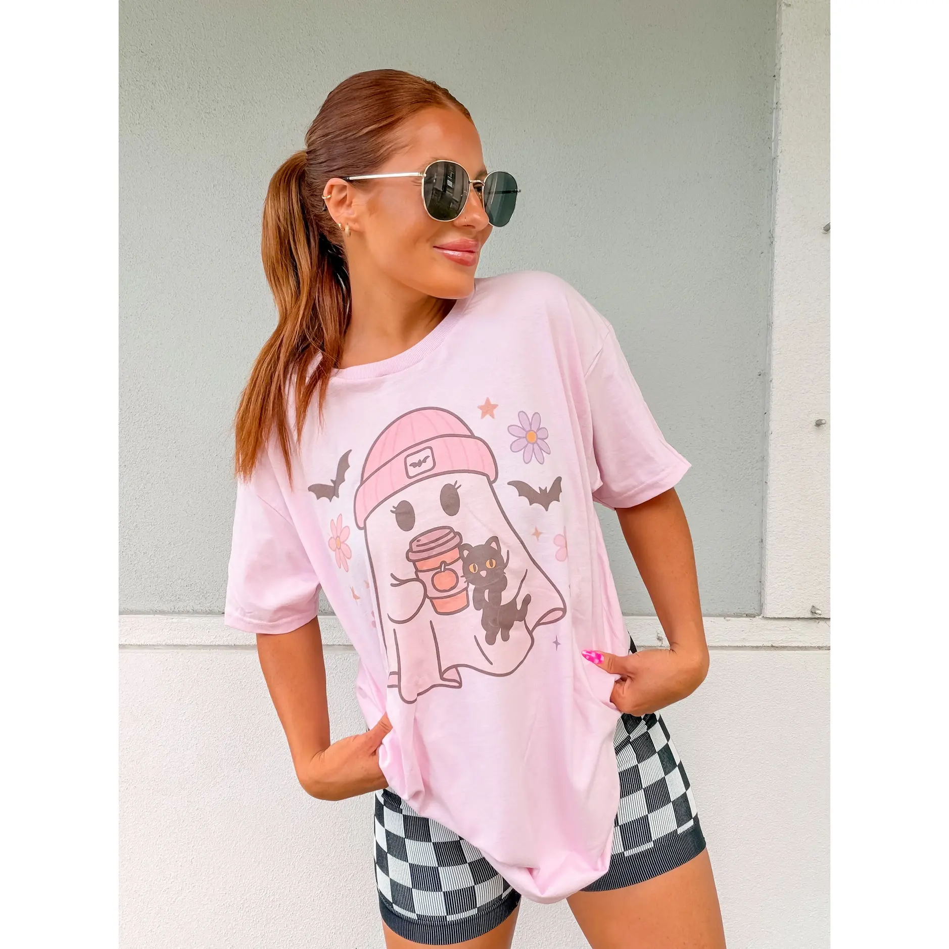 Cute Ghost Graphic Top