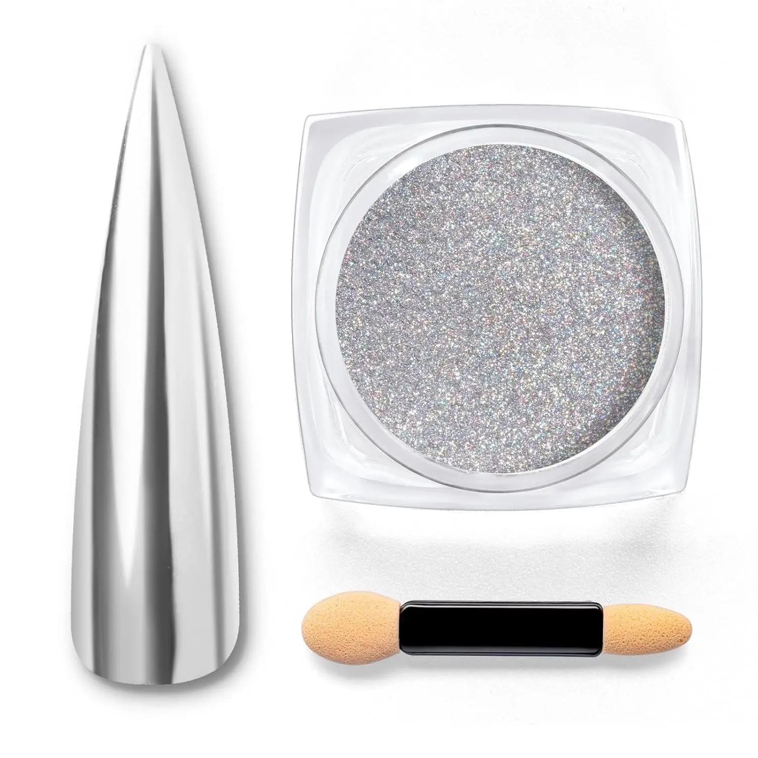 1g Silver Mirror Chrome Nail Powder