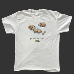 National Geographic White Otter T-shirt, Unisex, Holiday Gift