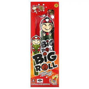 Tao Kae Noi Big Roll, Grilled Seaweed Roll, Spicy, 6 Packets,  0.11 oz (3 g) Each