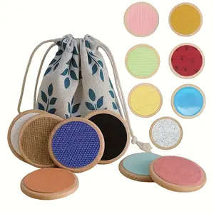 Sensorial Touch Classification Board Set, 7pcs Multi-Texture Modules, Enhances Sensory Recognition & Color Awareness, Supports Learning Through Play, Sensory Activity Board