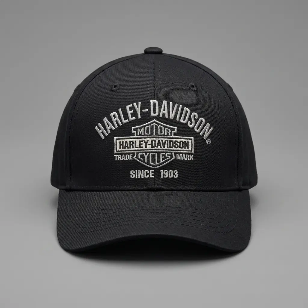 Harley Diesel power since 1925 Embroidered Trucker Hat, Premium Mesh Back Snapback Cap, Vintage Style Workwear Hat, Heavy Duty Black Trucker Hat for Men and Women, Adjustable Snapback