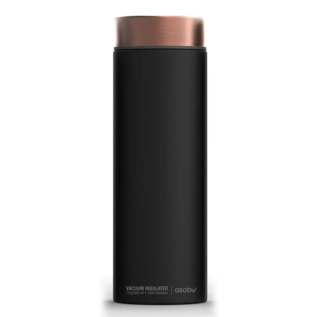 Asobu Le Baton 24 Hour Travel Bottle (500ml) - Black/Copper