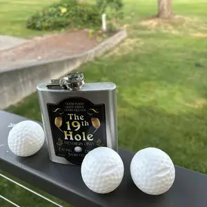 Golf Ball Shot Glasses - Novelty Drinking Glassware, Funny Glass Cup for Golf Enthusiasts, Unique Party Gadget & Outdoor Fun Gift Idea