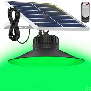 2024 Engrepo Solar Hog Hunting Lights, Solar Green Light for Hunting, Dusk to Dawn with Remote