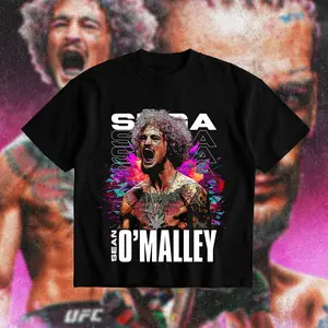 Suga Sean O'Malley UFC Heavy Cotton T-Shirt Sean O'Malley Graphic Tee UFC MMA Combat Sports Fan Shirt Gift for Men Women American Made Fightwear