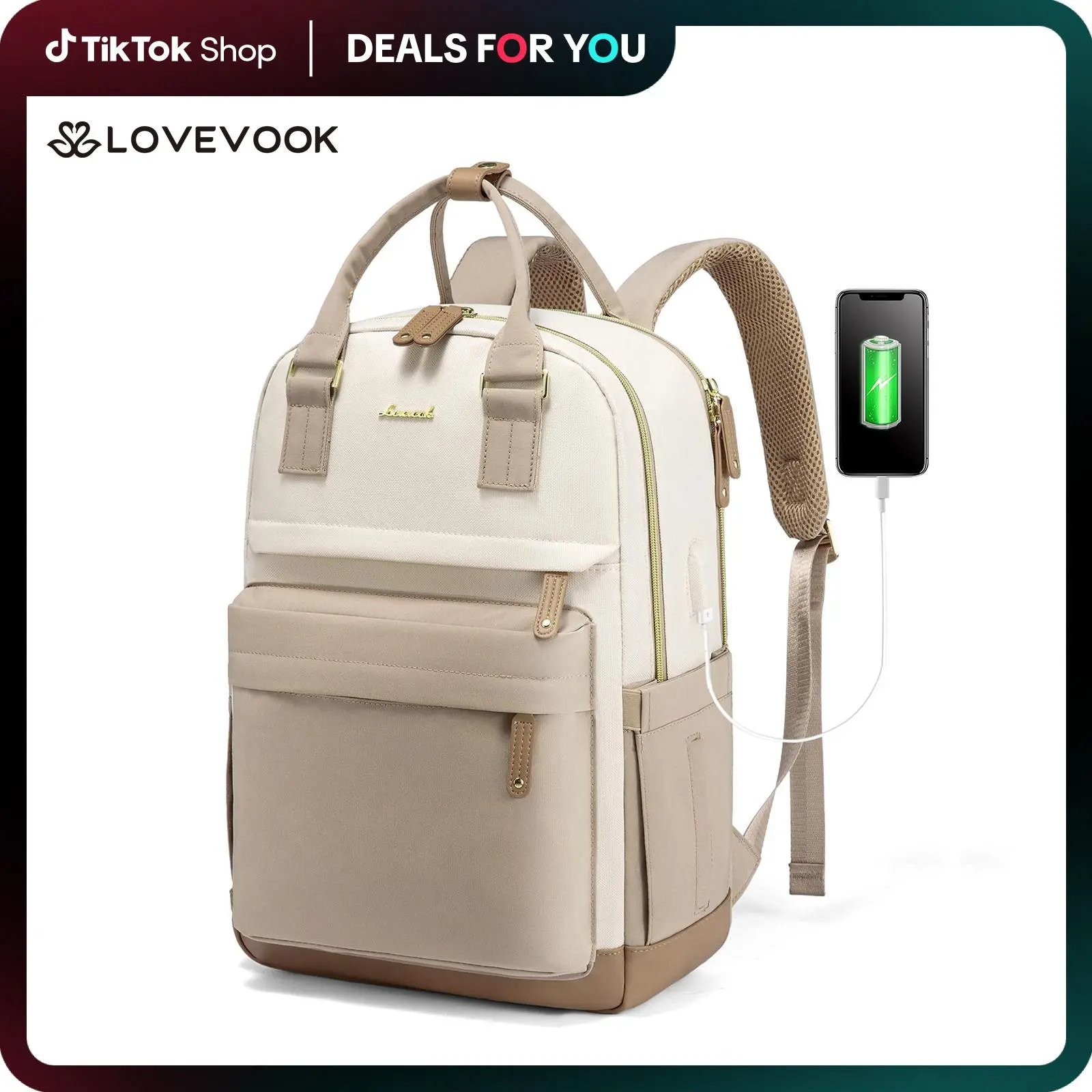LOVEVOOK Laptop Backpack with USB Port, Multi-Functional Backpack for College, Teacher, Doctor, and Nurse, Diaper Bag, Personal Item