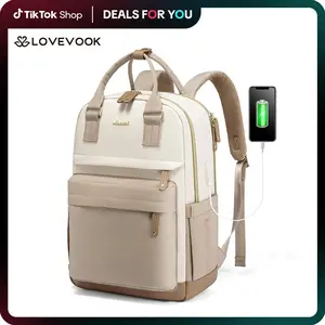 LOVEVOOK TikTokShopBacktoSchool Laptop Backpack with USB Port, Multi-Functional Backpack for College, Teacher, Doctor, and Nurse, Diaper Bag, Personal Item