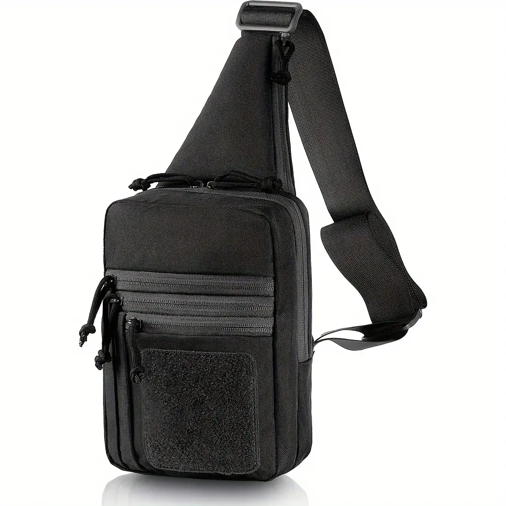 Shoulder Crossbody Bag with Sling Chest Bag Concealed Carry CCW Pistol Holster Pistol Bag Nylon Outdoor Hiking Crossbody Bag durable gym bag backpack tactical bag hidden carrying