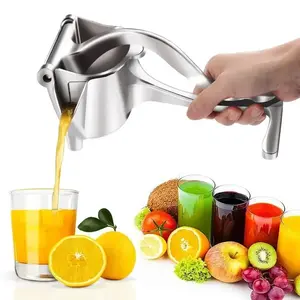 Hand Juicer Squeezer -Aluminum Manual Press Juicer with Ergonomic Grip for Efficient Juice Extraction of Pomegranates Citrus & More, Durable Compact Easy to Use & Clean Manual Citrus Juicer.