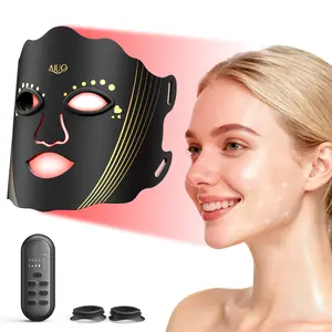 AIUO Soothing LED Mask - Rechargeable Remote-Control Red Light Therapy Facial Beauty Instrument, Beauty Products for Home Use, Ideal Christmas Gift
