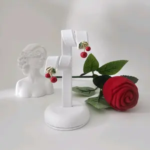 Valdiviajewery #1949 Cherry Earring 14k Gold Laminated High Quality (small size)