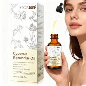 ATOANY Cyperus Rhizome Painless Hair Removal Oil, Moisturizing, Pore Minimizing, Hair Inhibitor, Women's Hair Removal Liquid, 60ml/bottle