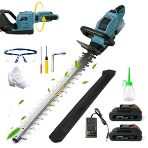 OJOYME 21V Wireless Brushless Motor Bush Trimmer - Lightweight, Safety Lock Equipped Electric Pruning Tool for Garden, Courtyard Shrubs and Small Trees