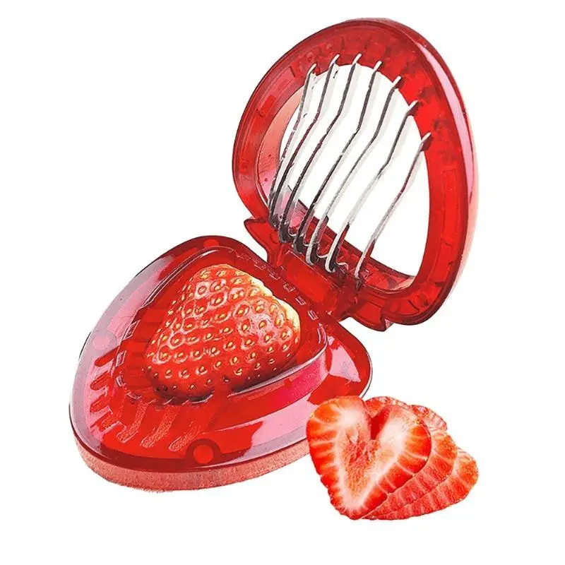 Stainless Steel Strawberry Cutter, Fruit Cutter, Strawberry Slicer, Fruit & Vegetable Cutter, Kitchen Utensils & Gadgets