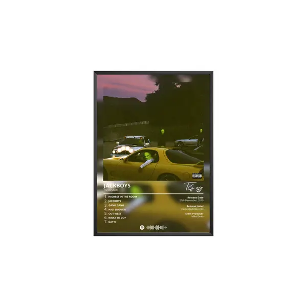 Jackboys' Album Poster album music poster, hip hop print home decor