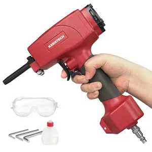 KEENTECH Pneumatic Nail Remover, Fast & Labor-Saving Air Punch Nailer, Denailer Air Gun with Dual Safety Trigger for Straight and Bent Nail, 9-16 Gauge nail remover tool for Wood Workpiece, Pallet