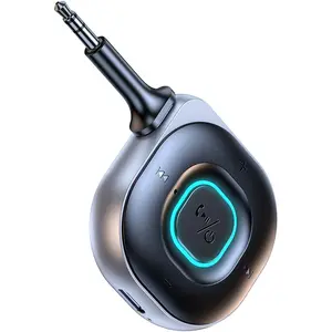 Airplane Bluetooth Adapter for Headphones, BluetoothTransmitter for TV to Headphones, 3.5mm Car Adapter forHandsfree Call Music, Audio Receiver for Home Speaker, Bluetooth Transmitter Receiver, Wireless Transmitter