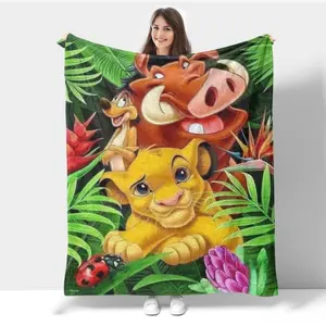The Lion King Blanket 40IN*30IN Suitable for both children and adults It is an excellent gift for children, family and friends t is an excellent gift for children, family and friends