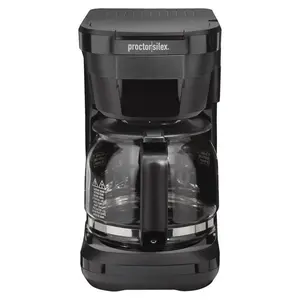 Hamilton Beach 6065554 Proctor Silex 12 Cups Black Coffee Maker