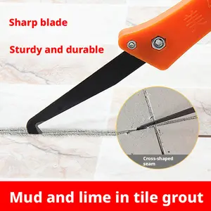 Grout Removal Tool Hook Knife 2PCS | Clean & Restore Tile Joints Fast | Heavy-Duty DIY Grout Cleaner for Home Renovation