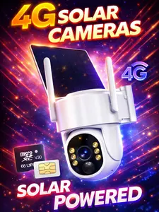 4G LTE Solar Security Camera Outdoor  No WiFi Needed | 2K HD Color Night Vision  | Wireless Off-Grid Camera with SIM Card | Motion Detection & 2-Way Audio