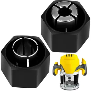 2 PCS Router Collet Kit Replacement 1/4" and 1/2" Compatible with Dew Dw621 Dw616 Dw618 Dw622 Dw626 and 1613, 1617, 1618 Series Routers fathersdaygift