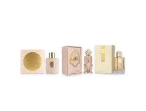 Khadlaj Perfumes | Lattafa | Cream Velvet + Angham + Riffs Noor | Eau De Parfum | Unisex Fragrance | 100 ml - 3.4 fl oz | Caramel - Rose & Vanilla Fragrance Notes