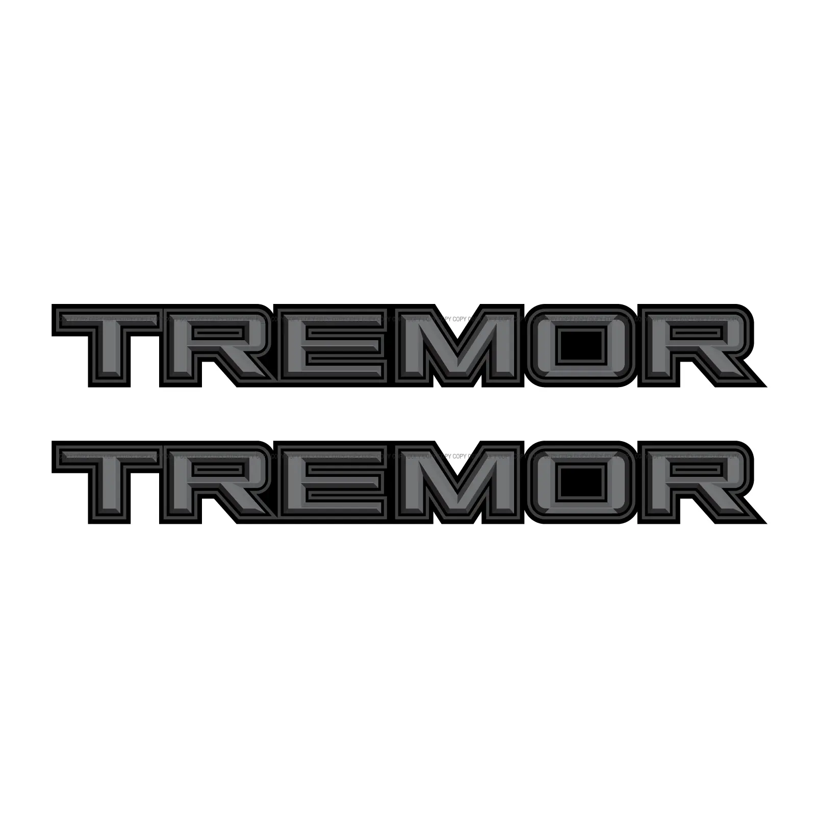 Tremor Decals Package Truck Bed Side
