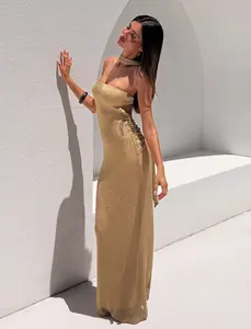 DANIELA SCARF DRESS 2.0 - GOLD