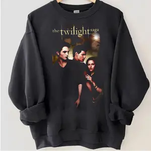 Vintage Edward Cullen Bella Swan Jacob Loca T-Shirt, Twilight Movie Sweatshirt, The Twilight Saga 90s Shirt, Comfort Cloud Tee Movie Tee, Gift For Men & Women