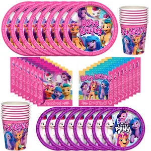 My Little Pony Party Tableware Classic Set for 16 Guests