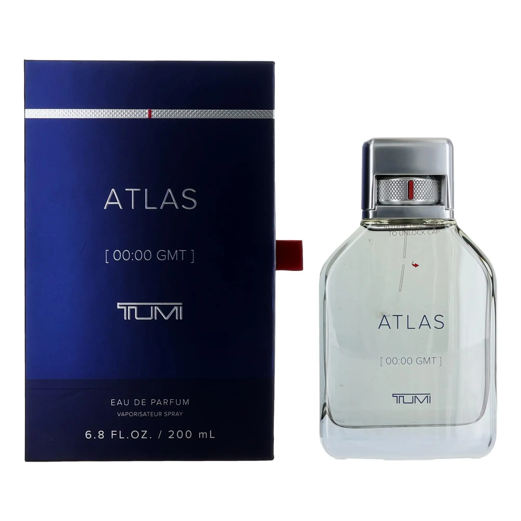 Tumi Atlas Men's EDP Spray - 6.8 oz, Non-Aerosol Men's Fragrance, Bergamot, Citrus, Grapefruit, Fresh Bold Scent, Javanese Vetiver, Wood Notes [00:00 GMT]