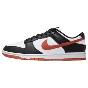 Nike Dunk Low Dragon Red Low-Top Skate Shoes for Men in Black, White, and Red