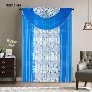 curtains for décoration model pink floral dessin window